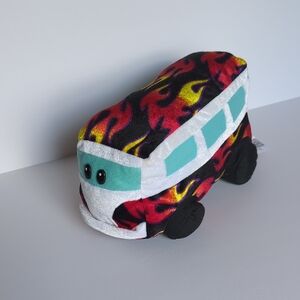 Fiesta Fire Flames Groovy Van Bus Plush Stuffed Pillow